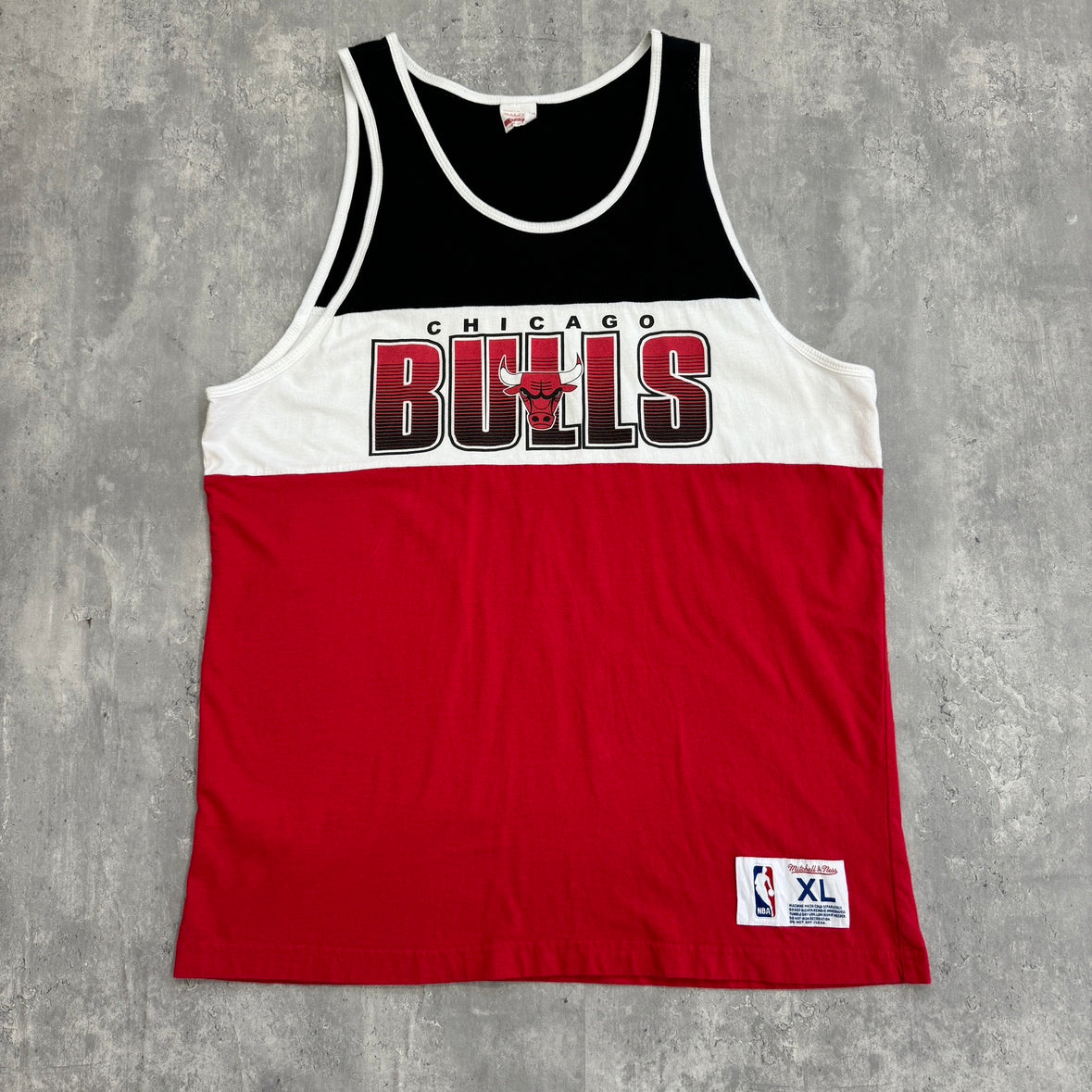 misshel&ness CHICAGOBULLS シカゴブルズ NBA タンクトップ ゲームシャツ ベトナム製 サイズXL