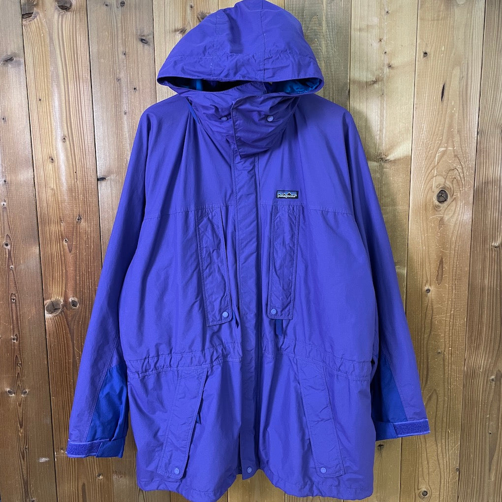 パタゴニア91年ナイロンアノラックジャケット12パープル薄紫ガイドプルオーバー