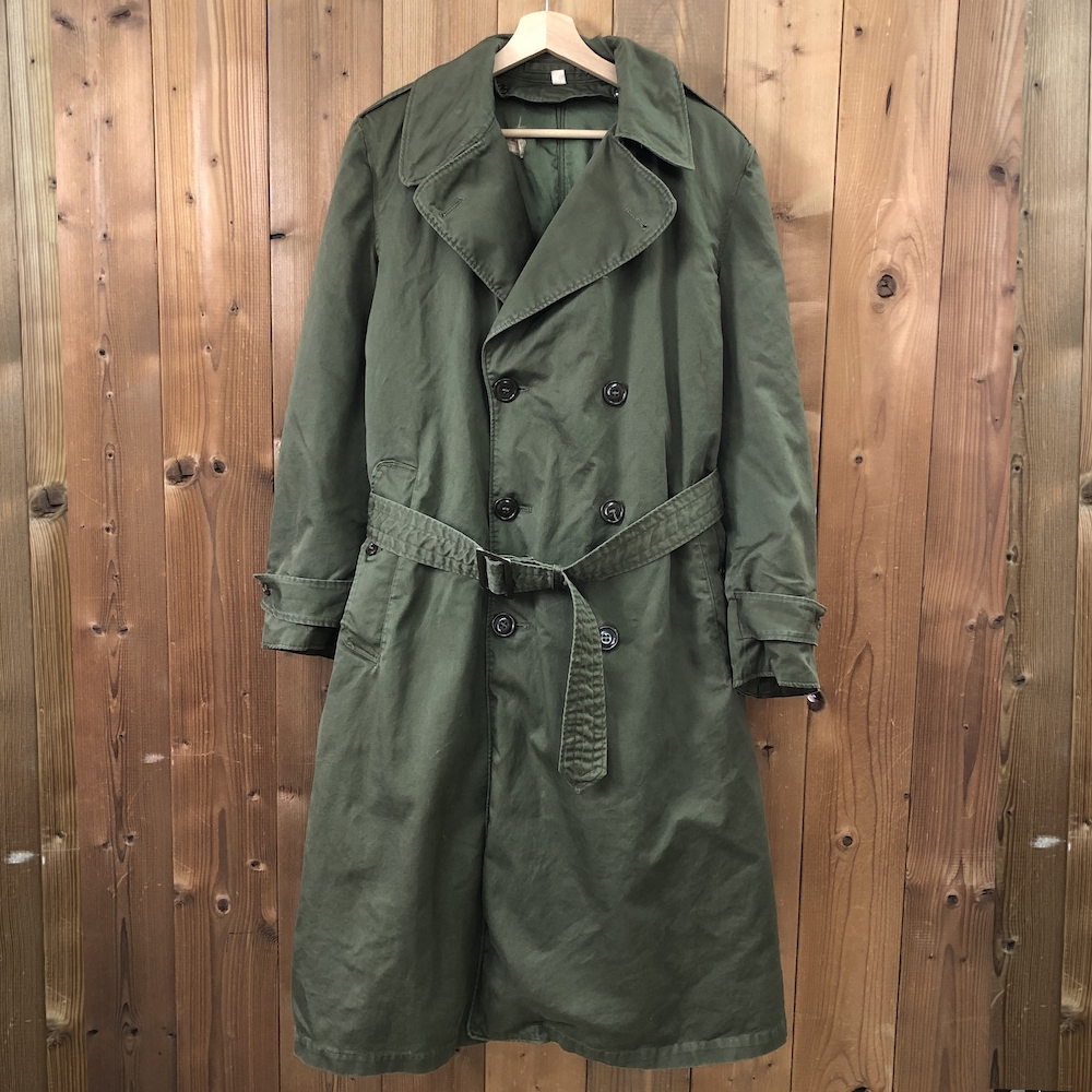 50s vintage U.S.ARMY アメリカ軍 コットンオーバーコート トレンチ