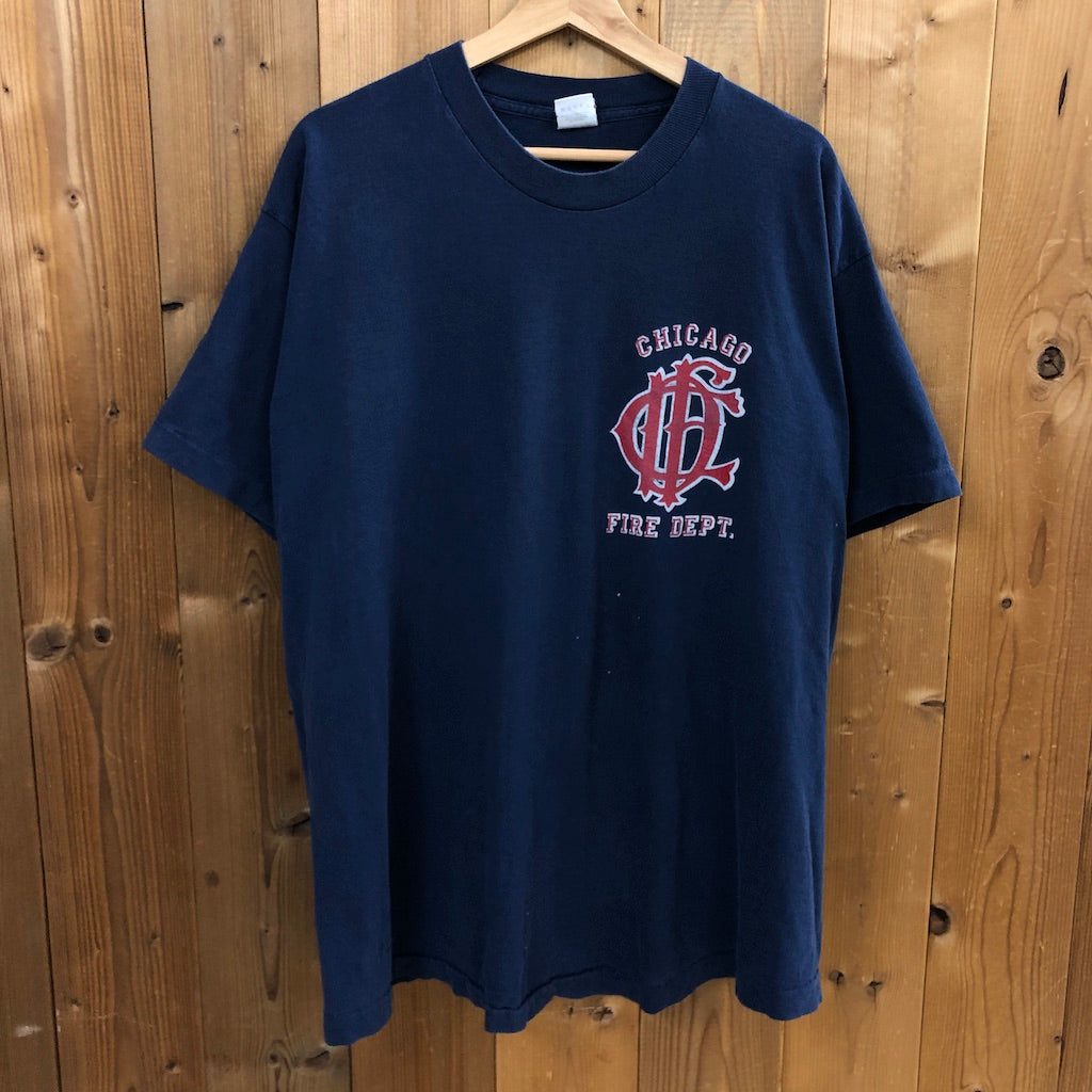 90s vintage USA製 FRUIT OF THE LOOM フルーツオブザルーム CHICAGO