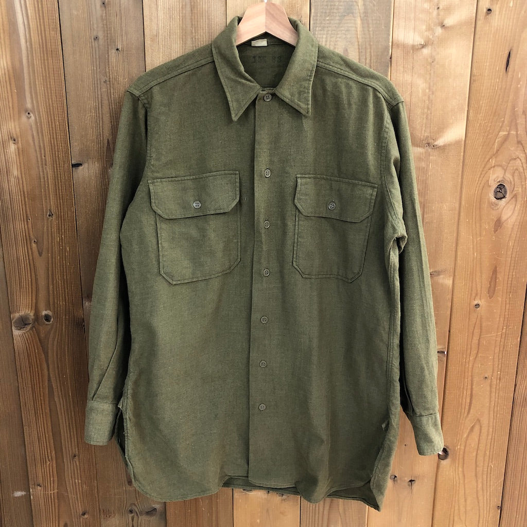50s vintage U.S.ARMY アメリカ軍 ウールシャツ ミリタリーシャツ