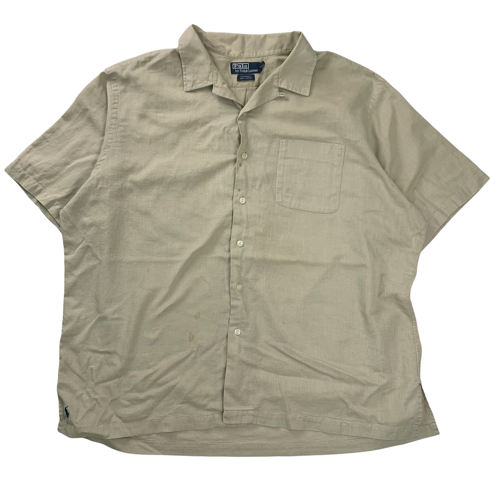 90s ラルフローレン  半袖オープンカラーシャツ(CALDWELL)
