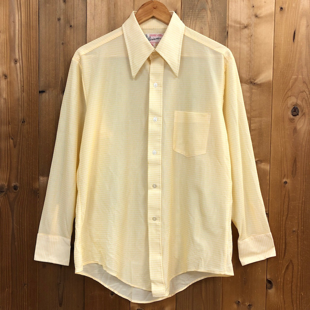 70s vintage Paniani 長袖シャツ チェック柄