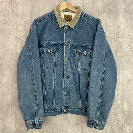 90s vintage　古着　ビンテージ REDHEAD　レッドヘット　デニムジャケット　ワーク　トラッカータイプ　コーデュロイ