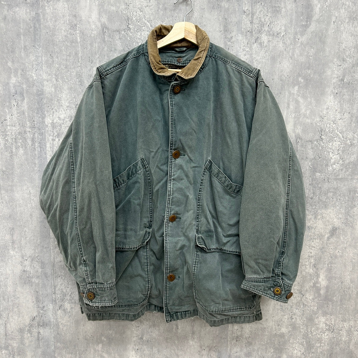 90s EDDIE BAUER ハンティングジャケット GOOSE DOWN エディーバウアー 古着 ビンテージ カーキ L – 【古着屋3peace】