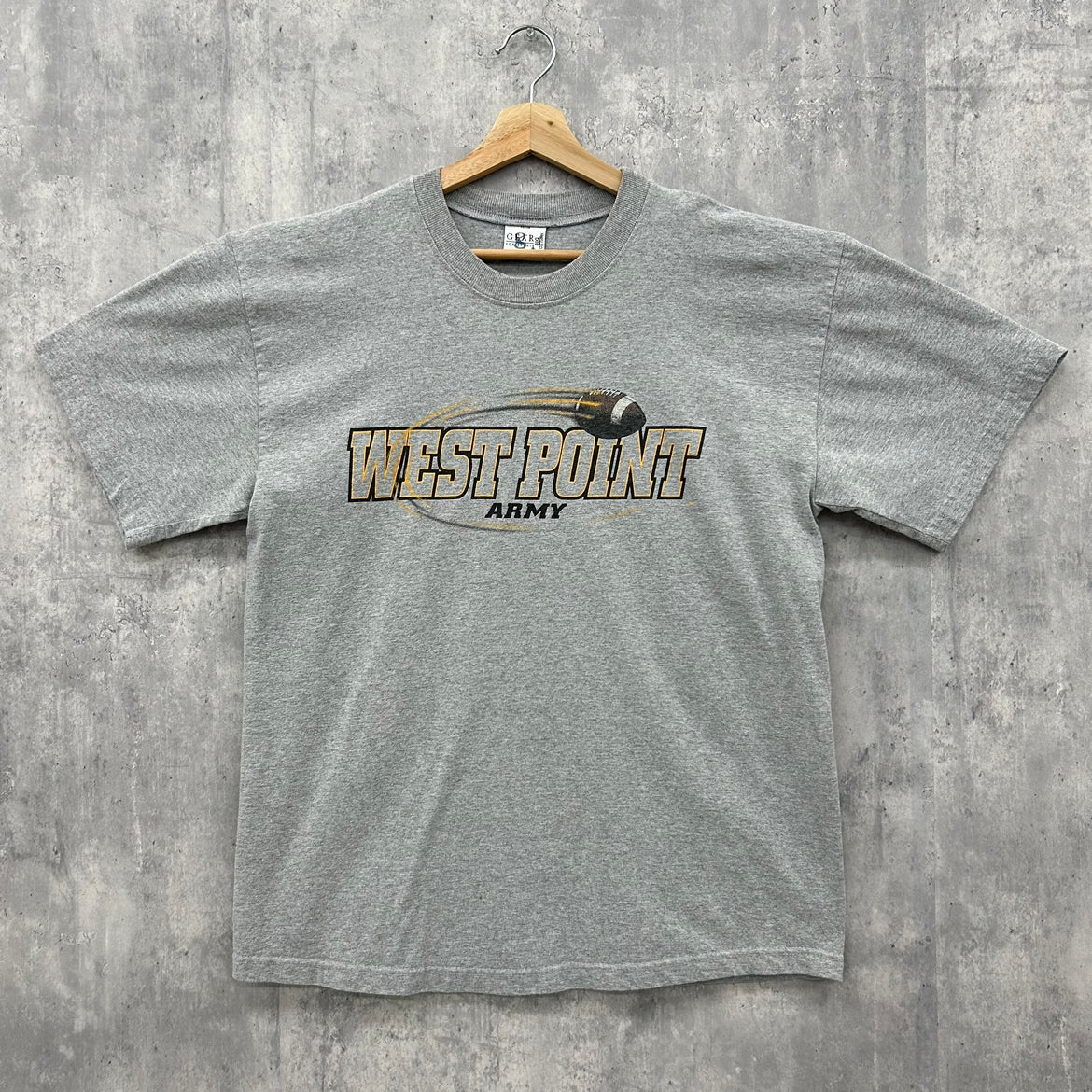 00s GEAR WEST POINT ARMY T-shirt ギアー ウエストポイントアーミー Tシャツ 半袖シャツ 古着 ビンテージ XL グレー