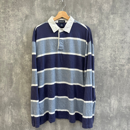 LANDS'END ランズエンド ラガーシャツ マレーシア製 XLサイズ 古着