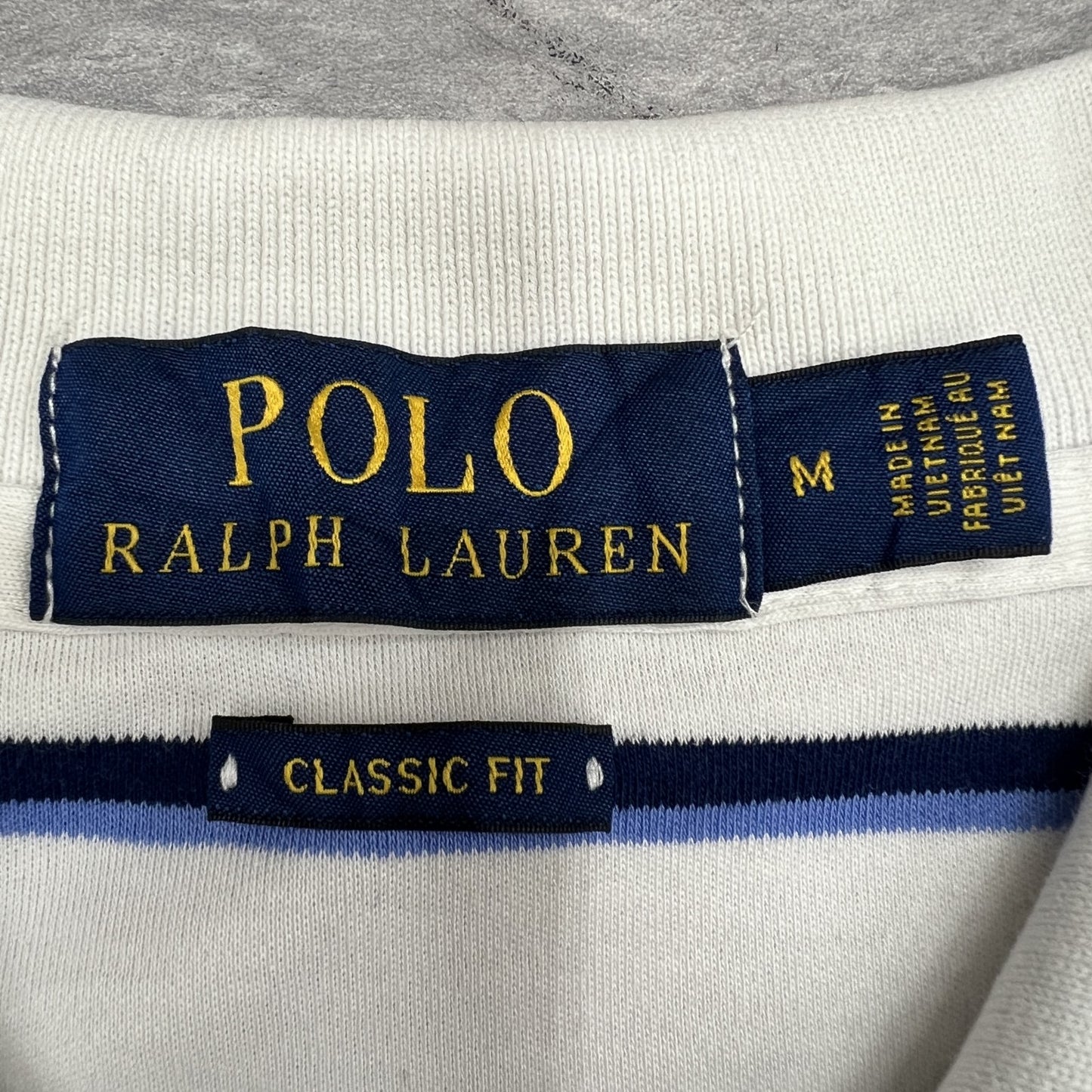 00’s Polo Ralph Lauren ポロラルフローレン ポロシャツ サイズM ベトナム製 ボーダー柄