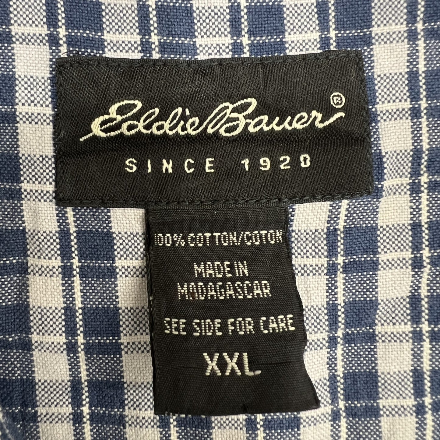 00’s Eddie Bauer エディーバウアー 半袖シャツ サイズ2XL マダガスカル製