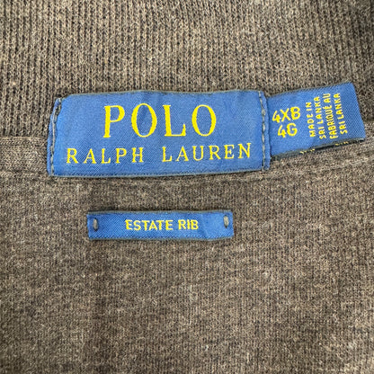 00s POLO RALPH LAUREN ラルフローレン コットンニット ハーフジップセーター 4XBサイズ