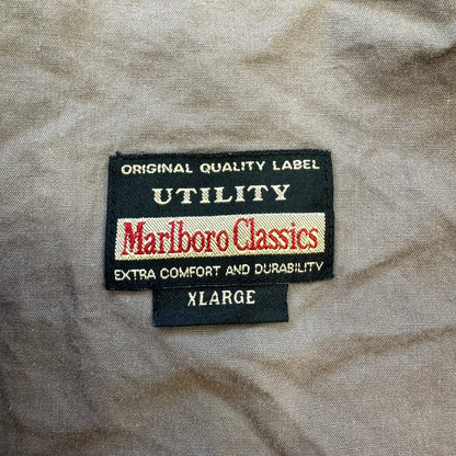 Marlboro Classics マルボロクラシック ナイロンベスト ベトナム製 XLサイズ オレンジ