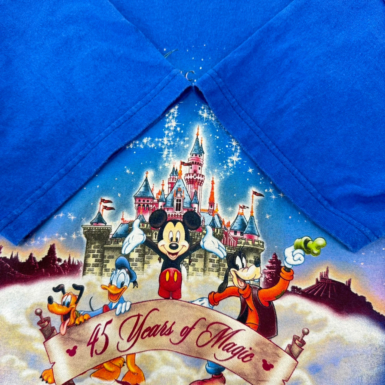 90s' アメリカ製 Disney THERE'S MAGIC IN THE STARS ミッキー 半袖Tシャツ Sサイズ