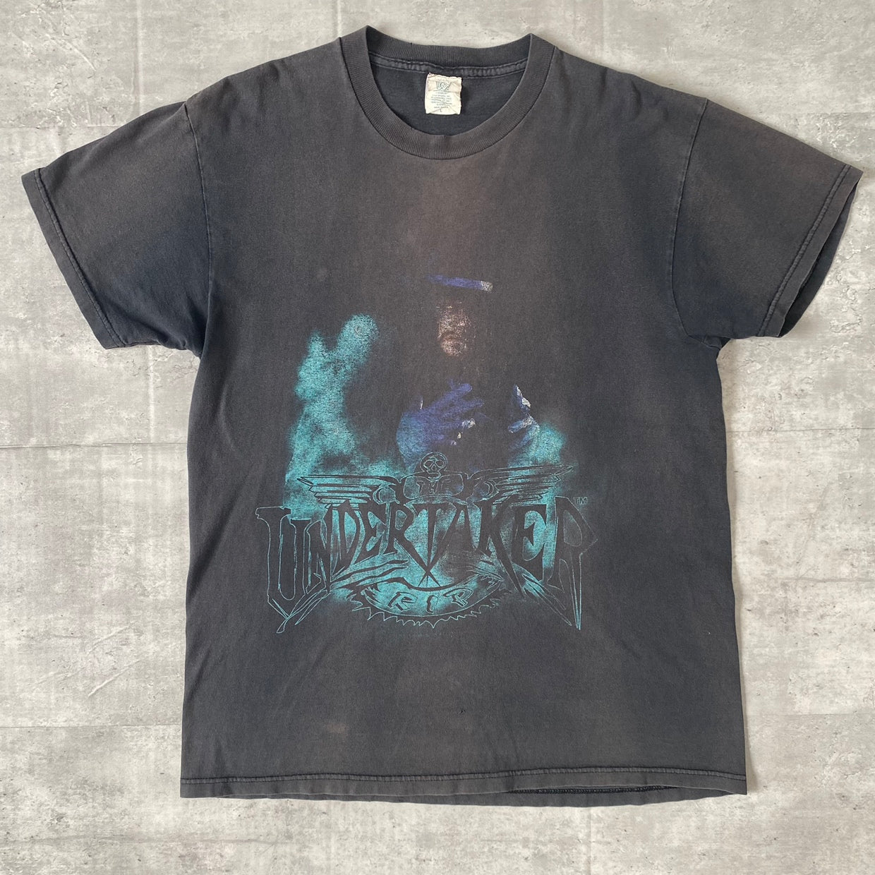 95s THE Undertaker WWE WWF アンダーテイカー レスラーTシャツ – 【古着屋3peace】