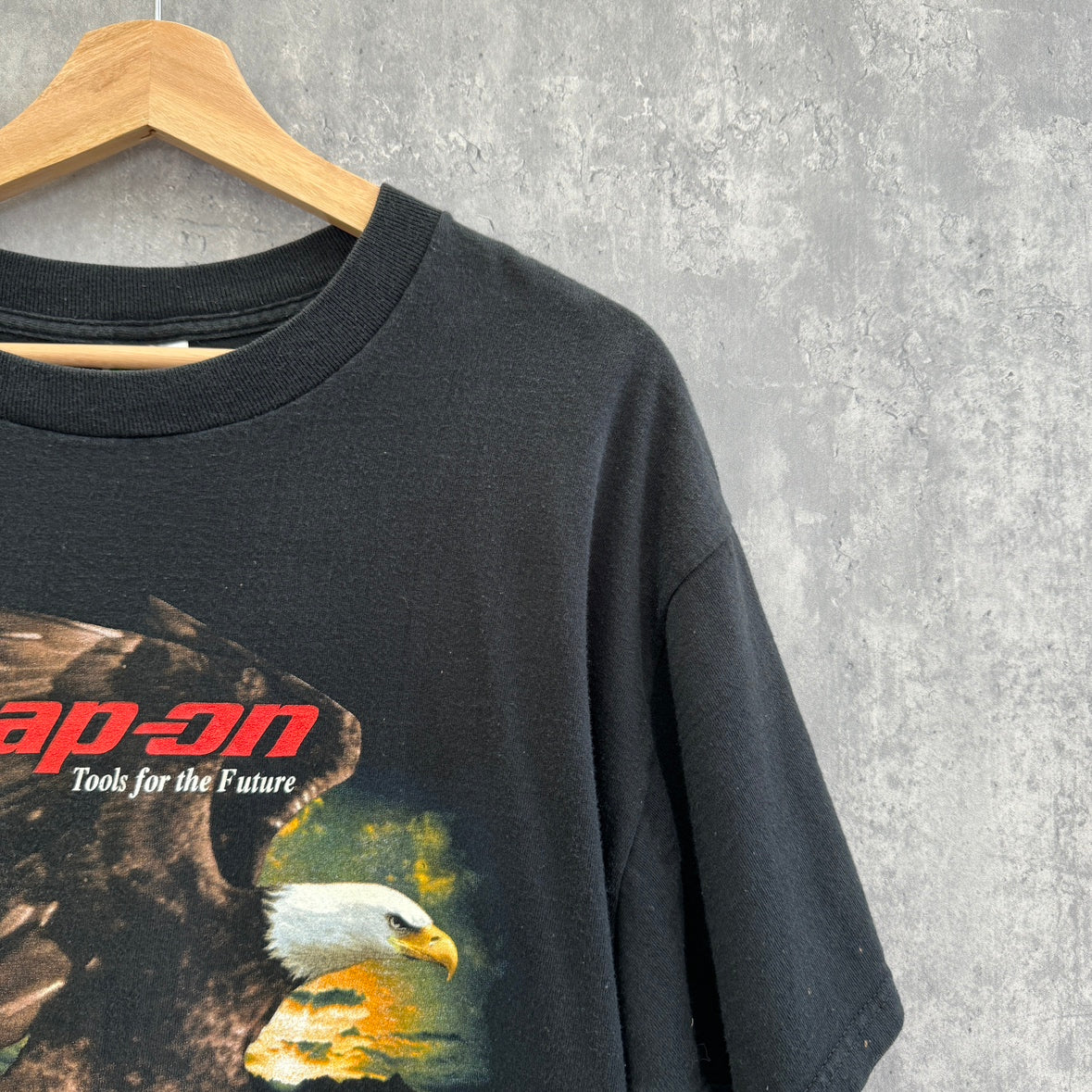 フルーツオブザルーム Tシャツ クルーネック snapon ワシ 鳥 アニマル サイズXL ボディ汚れ有り