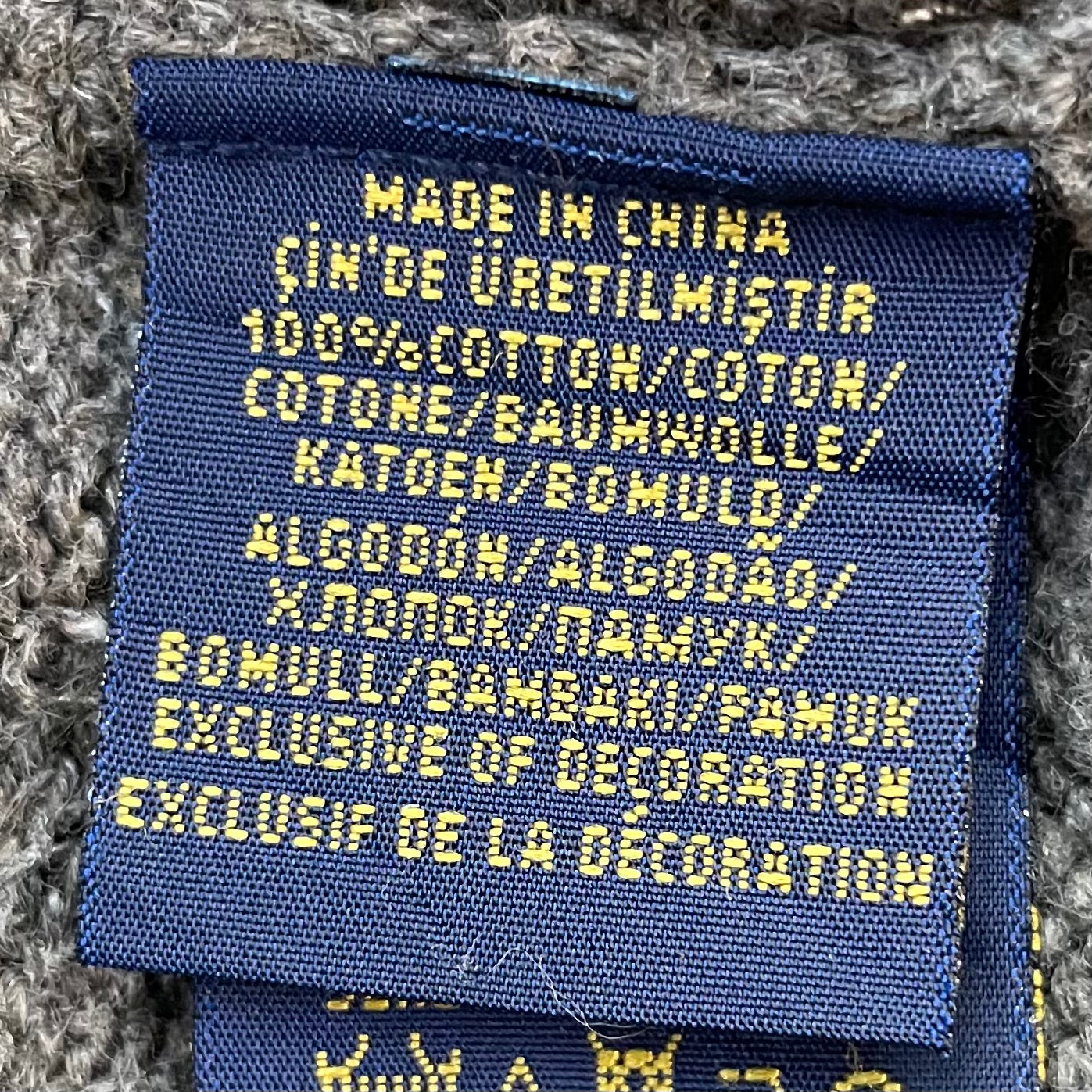 00s vintage 古着　ビンテージ　ラルフローレン　POLO RALPH LAUREN　セーター　ニット　刺繍ロゴ　ハーフ