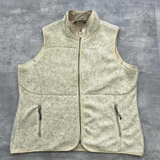 wool rich ウールリッチ フリースベスト ボア ベージュ XXLサイズ