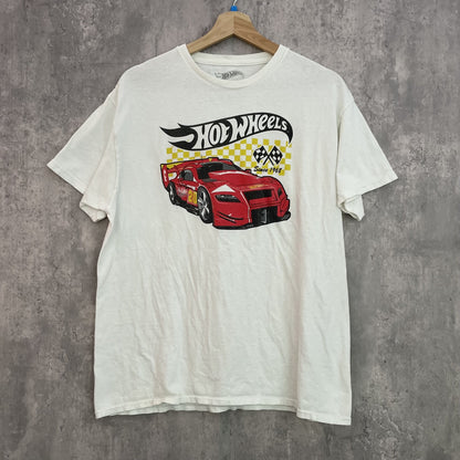 00s vintage 古着　ビンテージ　HotWheels ホットウィール　Tシャツ　モーター　フロントプリント　ストリート