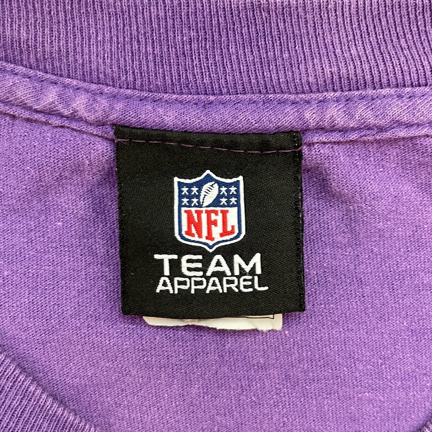 90s vintage 古着　ビンテージ　NFL ロンT オーバーサイズ　ストリート　スケーター　フロントプリント　パープル　メンズ