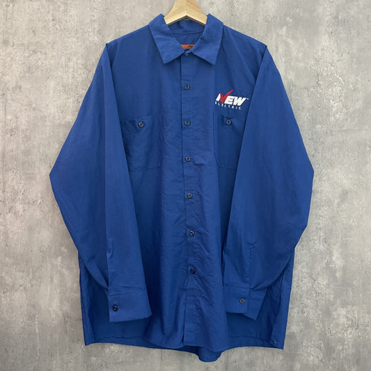 00s vintage 古着　ビンテージ　REDKAP レッドキャップ　ワークシャツ　長袖シャツ