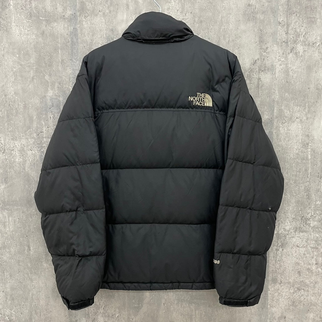 THE NORTH FACE ヌプシジャケット 700フィルパワー ダウンジャケット グースダウン ノースフェイス ブラック 黒 アウトドア 古着  ビンテージ