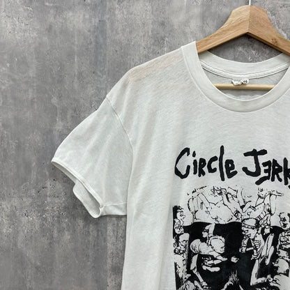 80s USA製 TOWNCRAFT Circle Jerks Tシャツ バンドT サークルジャークス タウンクラフト 半袖 80年代 古着 ビンテージ