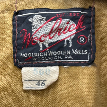 50s USA製 WOOLRICH マッキーノ クルーザー ハンティングジャケット ウールリッチ 黒タグ バッファローチェック ヘビーアウター 黒 46