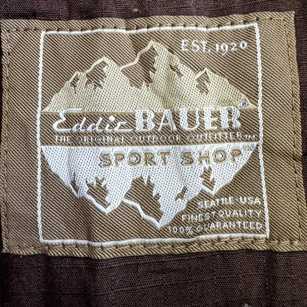 Eddie Bauer エディーバウアー セーター厚手 ハーフボタン ハイネックニット Lサイズ