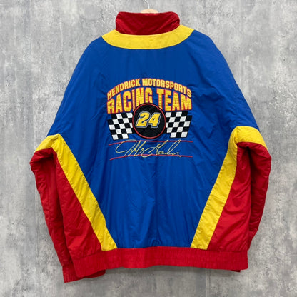 90s NUTMEG NASCAR レーシングジャケット ジェフゴードン 古着 ビンテージ 刺しゅう XL相当