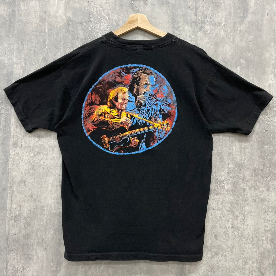 90s SJM Neil Diamond "In the round'92" バンドTシャツ ニール・ダイアモンド 半袖 アーティスト 古着 ビンテージ ロック XL