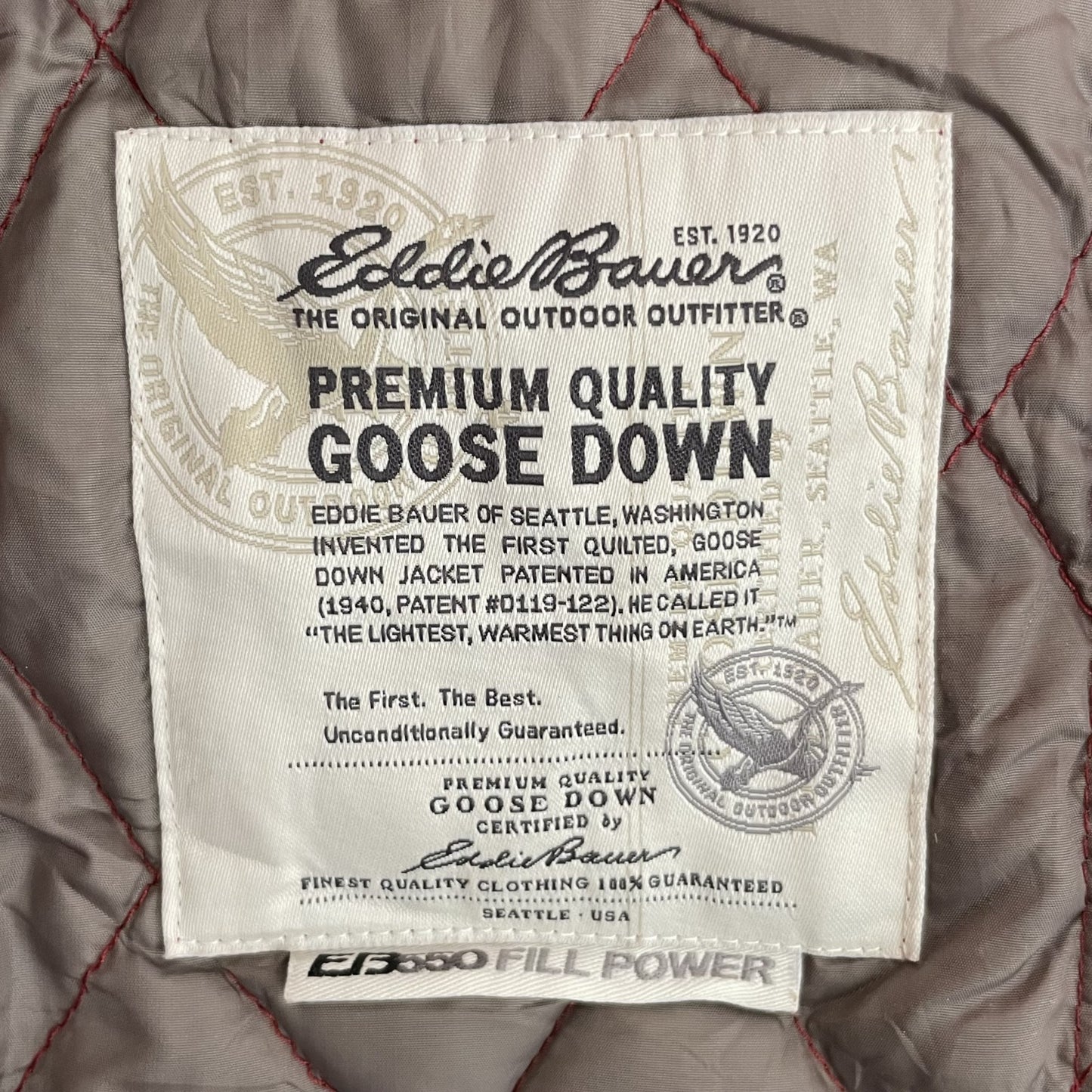 00s vintage 古着　ビンテージ　エディーバウアー　ダウンコート　キルティングダウン　EddieBauer