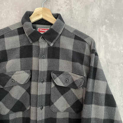 90s vintage 古着　ビンテージ　ラングラー　長袖シャツ　ボタンダウン　Wrangler　ネルシャツ　カジュアル