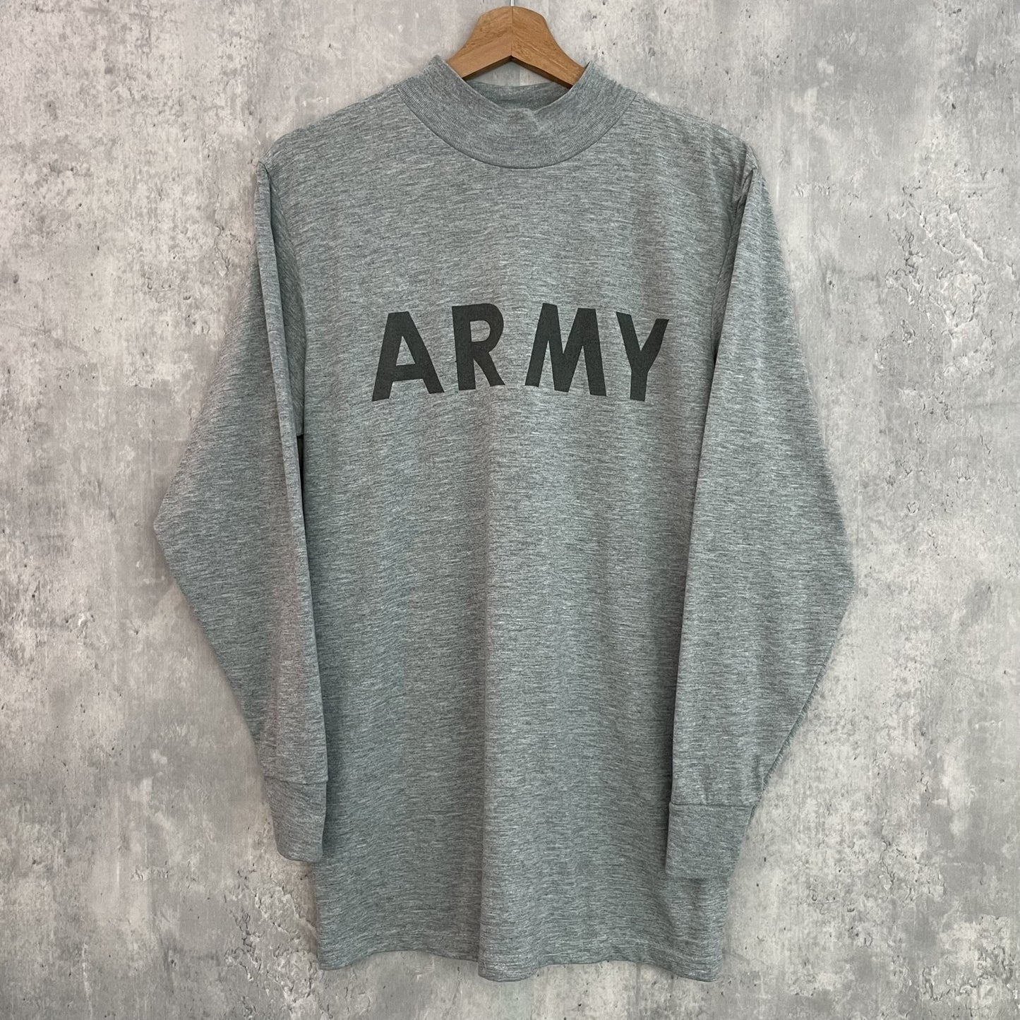 00s vintage 古着　ビンテージ　アーミー　USARMY ロングTシャツ　ロンT モックネック　両面プリント