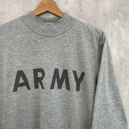 00s vintage 古着　ビンテージ　アーミー　USARMY ロングTシャツ　ロンT モックネック　両面プリント