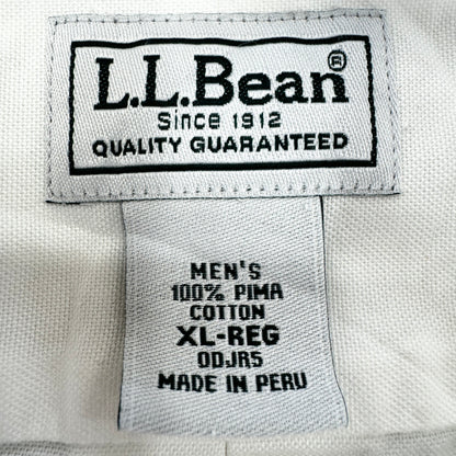 L.L.Bean エルエルビーン ボタンダウン 長袖シャツ ビジネス ペルー製 サイズXL