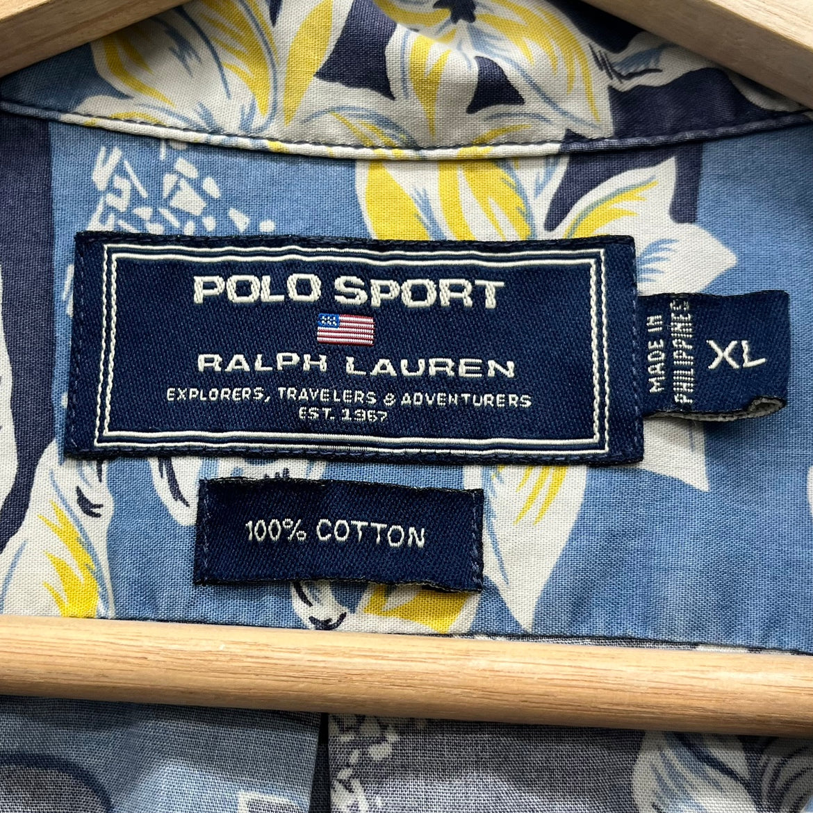 90s POLO SPORT Ralph Lauren アロハシャツ ポロスポーツ ラルフローレン 花柄 開襟 オープンカラー 総柄 90年 –  【古着屋3peace】