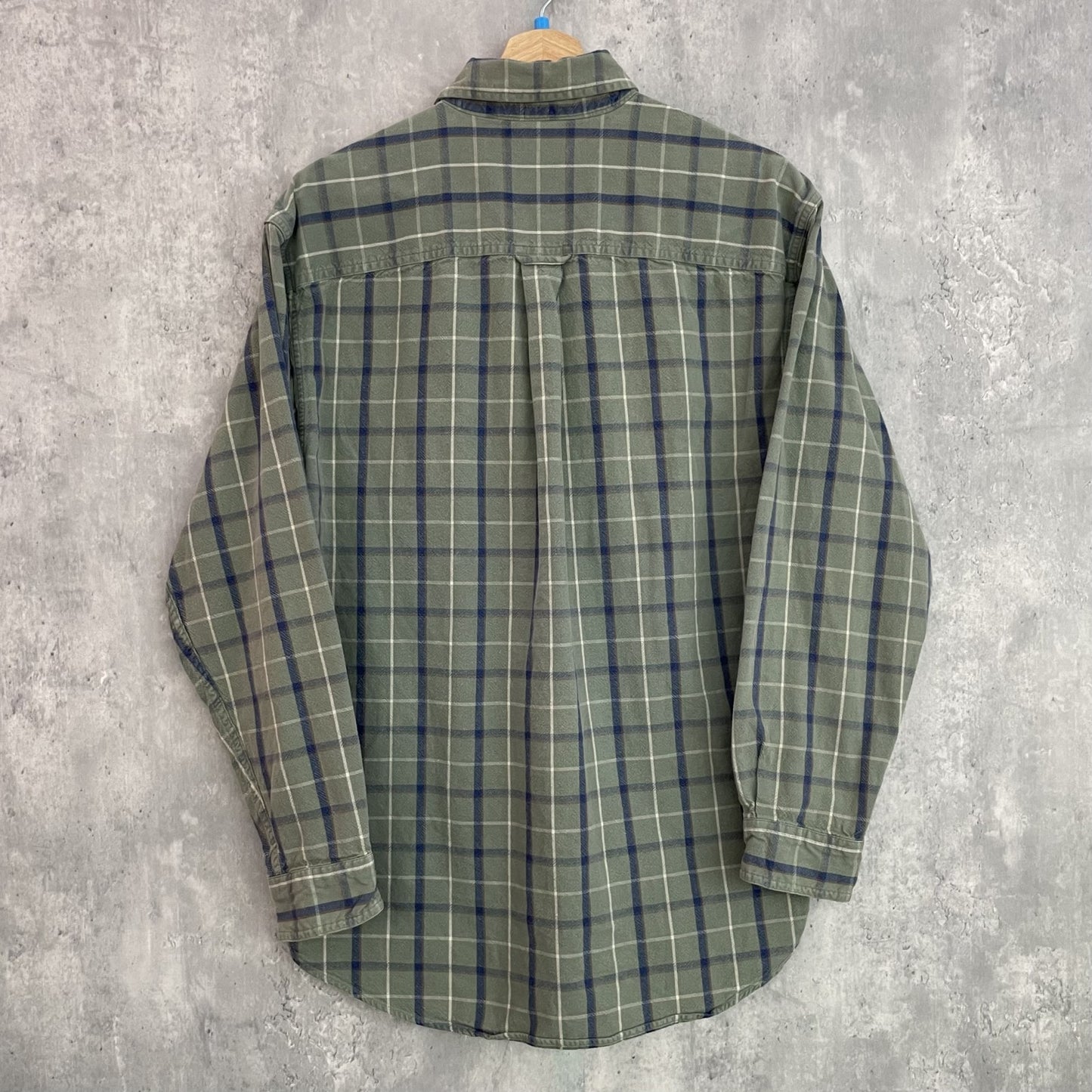 90s vintage 古着　ビンテージ　エルエルビーン　L.L.Bean　アウトドア　長袖シャツ　ボタンダウン　チェック柄　胸ポケット