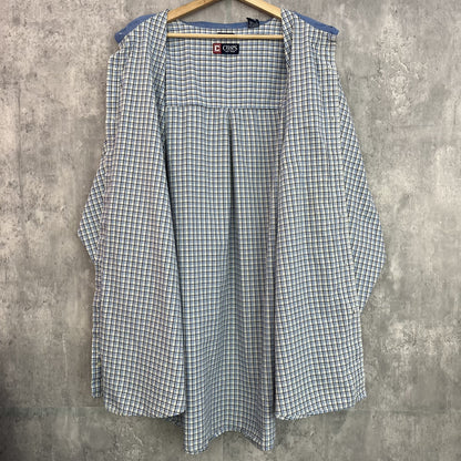 00s vintage 古着　ビンテージ　チャップス　CHAPS 長袖シャツ　チェック柄　ボタンダウン　オーバーサイズ