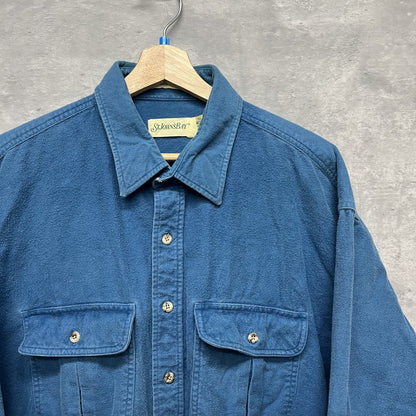 90s vintage 古着　ビンテージ　セントジョンズベイ　ST.JOHN'S BAY　長袖シャツ　シャモアシャツ　CHAMOIS CLOTH