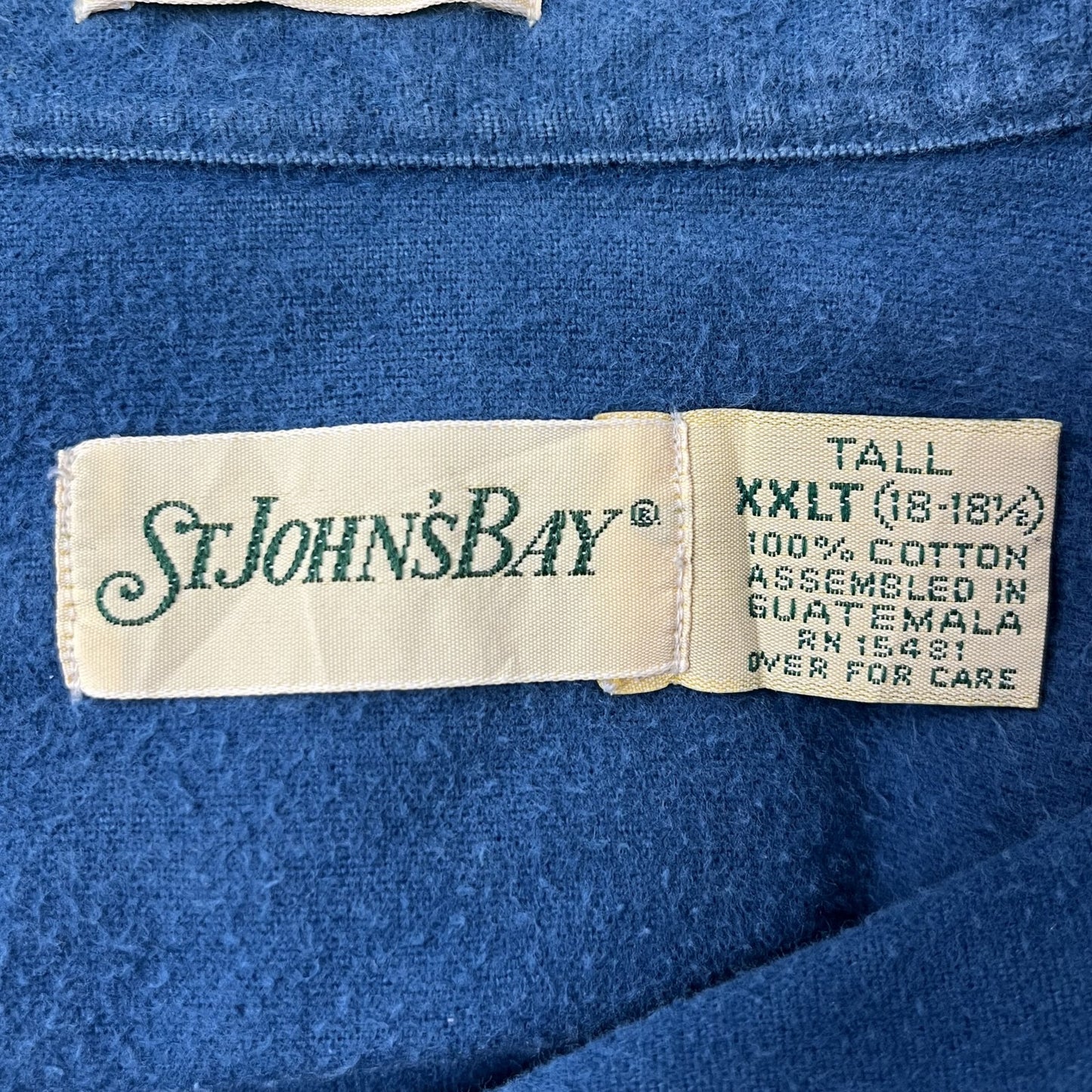 90s vintage 古着　ビンテージ　セントジョンズベイ　ST.JOHN'S BAY　長袖シャツ　シャモアシャツ　CHAMOIS CLOTH