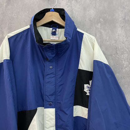 90s vintage 古着　ビンテージ　ナイロンジャケット　チョークライン　スポーツチーム　Chalk line メープルリーフス