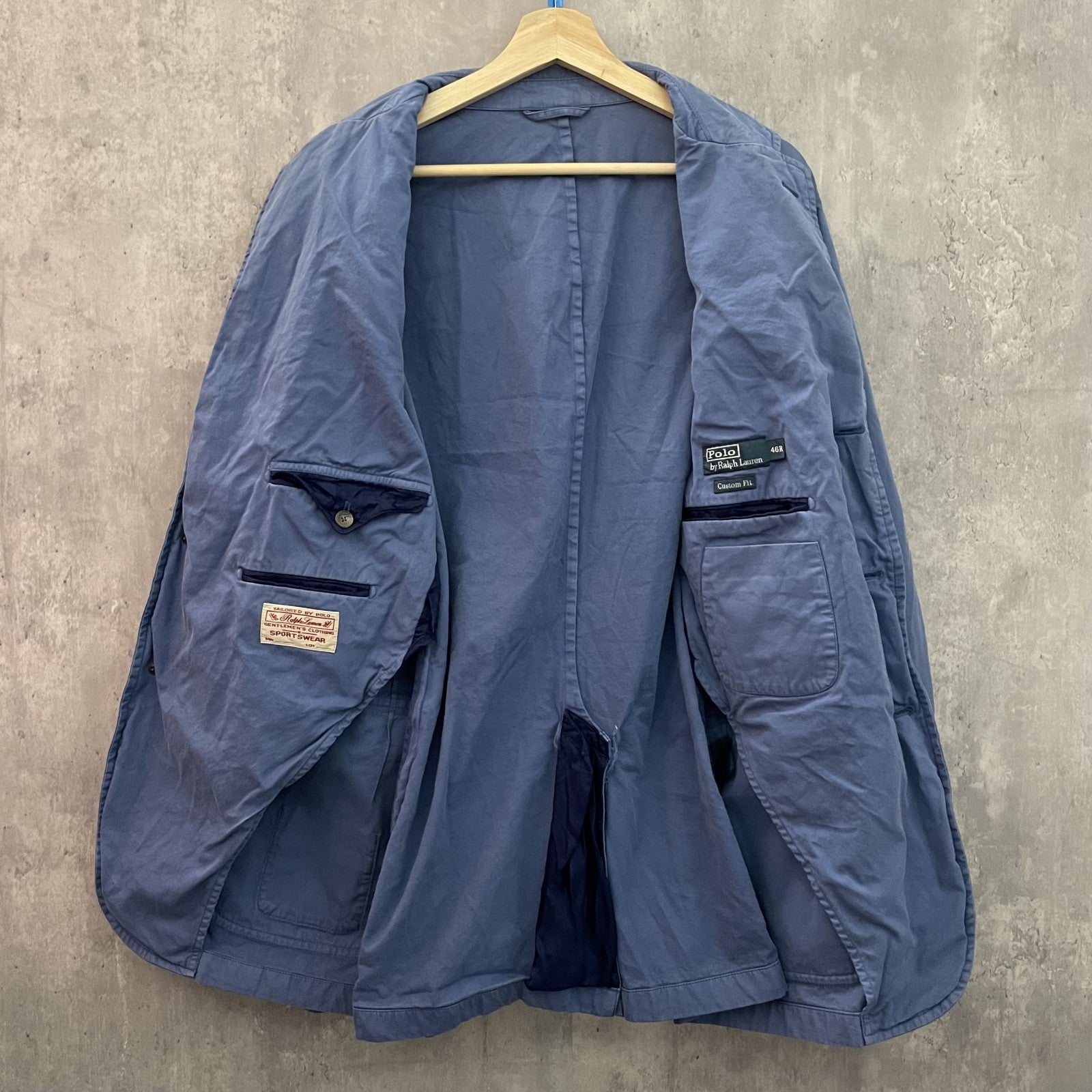 90s vintage 古着 ビンテージ ラルフローレン RalphLauren テーラードジャケット アウター 紳士 単色 – 【古着屋3peace】