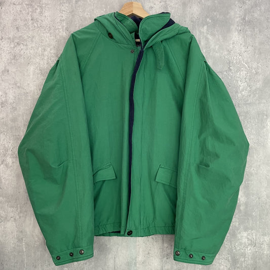 90s NAUTICA ノーティカ vintage jacket フリース 古着 ビンテージ 裏地 ナイロン NYLON Lサイズ 緑 グリーン