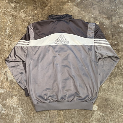 ００s adidas sweat track jacket グレー　l