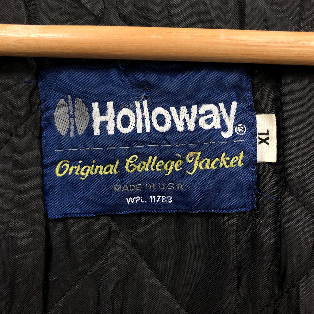 90s vintage USA製 Holloway ホロウェイ スタジャン NHL デトロイト