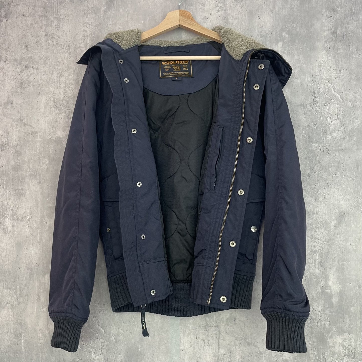 90s vintage 古着　ビンテージ ウールリッチ　WOOLRICH N2B タイプ　フライトジャケット　ブラック　USARMY military　ミリタリー