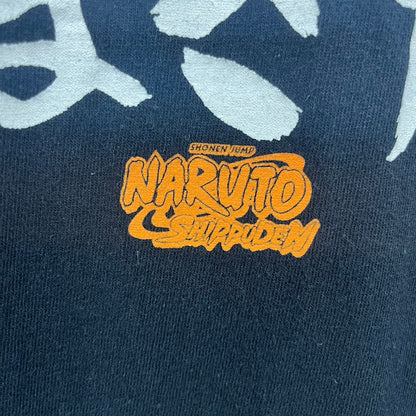 NARUTO SHIPPUDEN ナルト アニメT キャラクター 半袖 Tシャツ 古着 ビンテージ ブラック XL