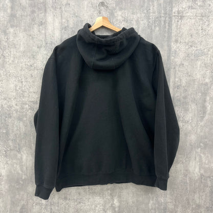 Carhartt カーハート ジップアップパーカー スウェット 長袖 古着 ビンテージ 2XL ブラック