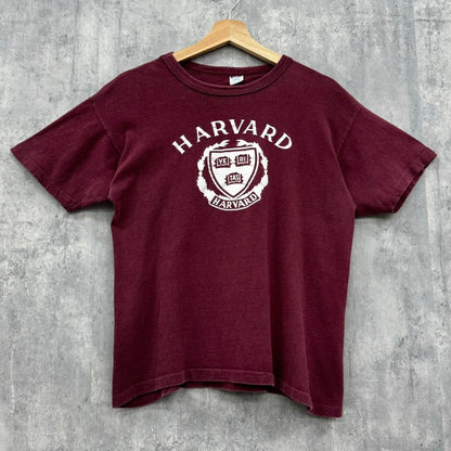 80s USA製 Champion HARVARD カレッジTシャツ トリコタグ チャンピオン ハーバード 半袖 プリント made in usa 古着 ビンテージ