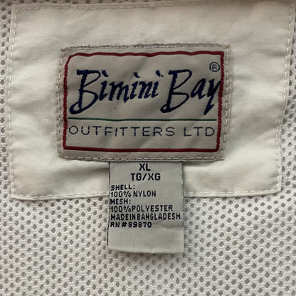 00s BiminiBay vintage 古着　ビンテージ　フィッシングシャツ　ホワイト　XLサイズ　