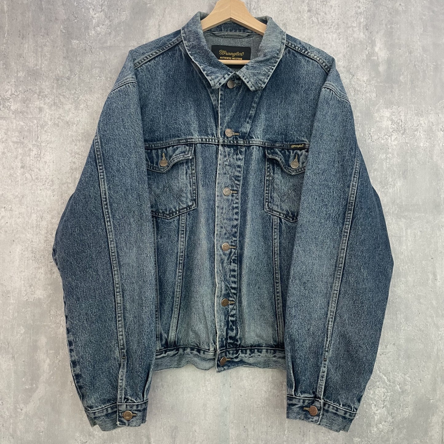 00s vintage 古着　ビンテージ　ラングラー　wrangler ワーク系　アウトドア　デニムジャケット　アメカジ　ボタンフライ